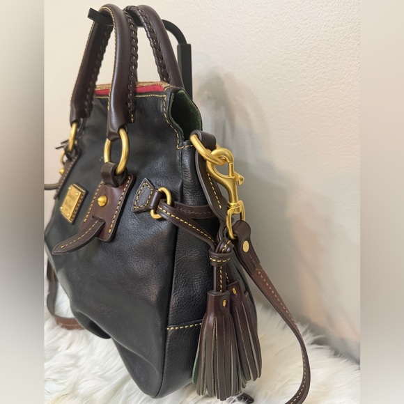 Dooney & Bourke Black Leather Satchel - Picture 2 of 16